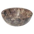 Eden Bath Small Vessel Sink Bowl- Honed Dark Emperador Marble EB_S003DE-H